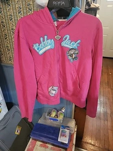 Bobby Jack Original Zip Up Hoodie Pink Xx Large - Picture 1 of 14