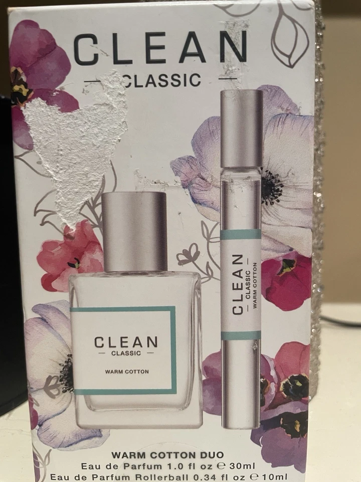Clean Warm Cotton Duo Eau de Parfum 1 fl oz e 0,34 fl oz Novo na Caixa - Imagem 1 de 1