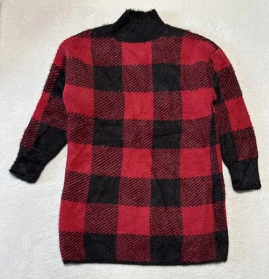 SO Goods For Life Suéter Mujer 2XL Rojo Negro Búfalo Cuadros Suave Túnica Acogedora Foto 1 de 4