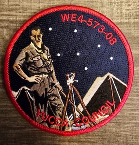 BSA Yucca Council - 2008 insignia de madera WE4-573-08 - Scoutmaster at Night (Rockwell) - Imagen 1 de 1