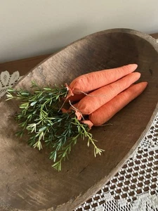 Lot Of 5 Handcrafted Carrots Easter Decor Approximately 9" - Picture 1 of 4