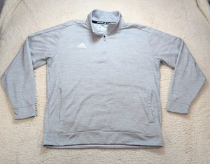 Adidas Player Issued Quarter Zip Pullover Men’s XL Gray Training L/S Shirt - Picture 1 of 7