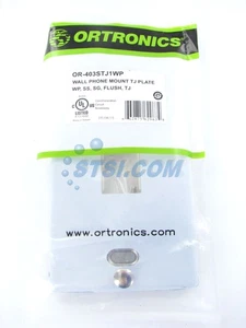 Ortronics OR-403STJ1WP TracJack 1-Port Stainless Steel Faceplate ~STSI - Picture 1 of 2
