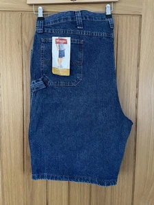 Wrangler Carpenter Shorts 48 Taille blau Denim Utility Workwear lockere Passform neu mit Etikett - Bild 1 von 7