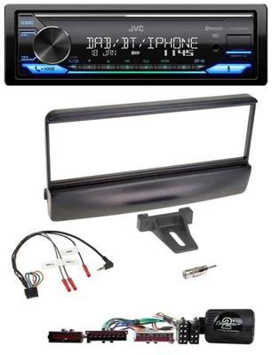 JVC Bluetooth DAB USB Lenkrad Autoradio für Ford Mondeo 2000-02 schwarz - Bild 1 von 4