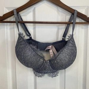 Sujetador Victoria's Secret Dream Angels forrado gris encaje brillo para mujer 32DDD - Imagen 1 de 3