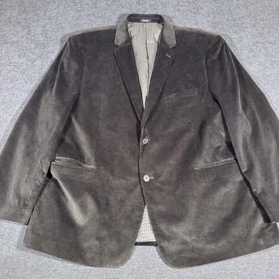 Blazer Chaqueta Abrigo Deportivo Pana Saddlebred Para Hombre 50R Marrón Oscuro Algodón 2 Botones Foto 1 de 4