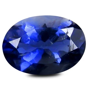 0.95 ct AAA Eye-opening Oval Cut (8 x 6 mm) Blue Iolite Natural Gemstone - Picture 1 of 1
