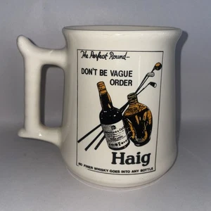 Jarra publicitaria de agua de whisky de mediados del siglo XX "Don't Be Vague Order Haig" - Imagen 1 de 10