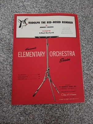 1953 Rudolph The Red Nosed Reindeer Hansen's Elementary Orchestra Series Music - Image 1 of 3