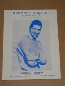 Michael Holiday 1959 Gaumont Theatre, Southampton (Jill Day) - Imagen 1 de 1