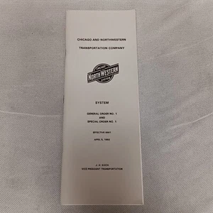 Chicago North Western Central Division 1992 General Order Special Order - Picture 1 of 8