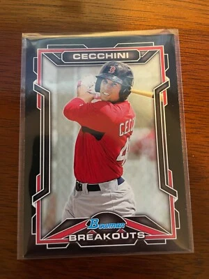 2013 Bowman Draft Bowman Scout Breakouts #BSB-GC Garin Cecchini - Red Sox - Imagem 1 de 2