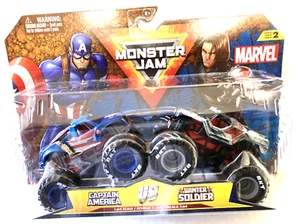 Monster Jam Monster Truck MARVEL "CAPTAIN AMERICA VS, WINTER SOLDIER" - Picture 1 of 2