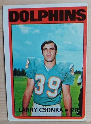 1972 Topps - #140 Larry Csonka - Image 1 of 2