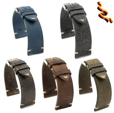 RIOS1931 Sagitario hecho a mano Alemania Vintage cuero para relojes clásicos correa