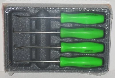 Snap-on Pick Set ASA204BG *GREEN HARD HANDLES* NEW & SEALED! *HARD HANDLE PICKS* - image 1 of 4