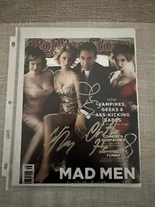 Mad men Rolling Stone Cover Photo Cast Autograph - Picture 1 of 3