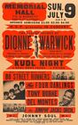 Dionne Warwick at The Memorial Hall Reprint 13" x 19" Concert Poster