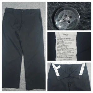 Callaway Performance Golf Pants Mens Size 38x30 (36x28) Black Chino Stretch Flex - Picture 1 of 16