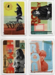Harry Potter Deathly Hallows Part 1: Box-Topper Set of 4 Clear Cards #BT1-BT4 - Picture 1 of 1