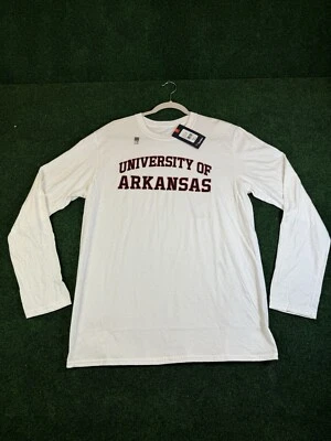 Fanatics University of Arkansas Shirt White Long Sleeve Men’s Size Large - Image 1 of 4