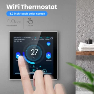 Tuya WiFi Smart Thermostat Hot Water Heating/Gas Boiler Remote Controller 3A UK - Picture 1 of 11