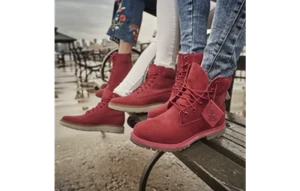 TIMBERLAND WOMEN'S RUBY RED LIMITED 6 INCH PREMIUM LEATHER WATERPROOF BOOT A1JGJ - Picture 1 of 8