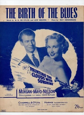 song sheet THE BIRTH OF THE BLUES, 1926 - Image 1 of 2