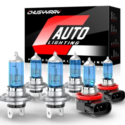 6x For BMW 528i 535i 550i 08-10 Halogen Headlight High Low Fog Light Bulbs Combo - Image 1 of 4