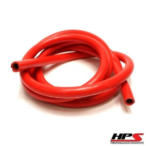 HPS High Temp 1/2" ID (13mm) Reinforced Silicone Heater Hose Red 10 Feet Roll - Bild 1 von 3