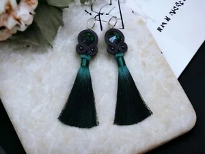 Ohrringe Technik soutache Kunsthandwerk.  - Bild 1 von 7