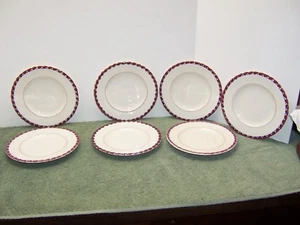 VERNON KILNS MONTEREY SALAD PLATES 1950'S Set of 7 - Picture 1 of 6