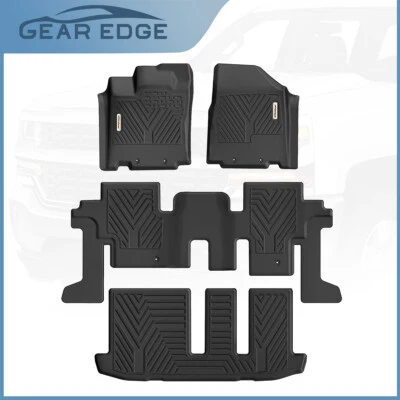Floor Mats for 2013- 2020 Nissan Pathfinder Infiniti QX60 All Weather TPE Liners Foto 1 de 4