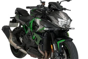 Spoilers d'appui latéraux Puig ailes de course vert Kawasaki Z H2 2020 - 2025 - Photo 1/11