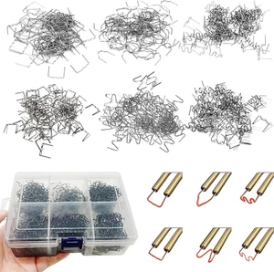 1200pcs Heiße Heftklammern,0,8mm / 0,6mm Schweiß-Zubehör,Reparatur Heftklammern - Bild 1 von 8