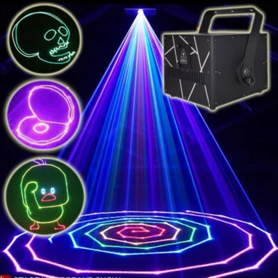 Stage show light effect 2W 3W full color animation RGB laser party ILDA  light - Image 1 of 2