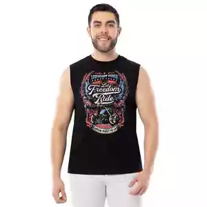 Way to Celebrate Men's & Big Men's 4th of July Freedom Rider Graphic Muscle Tank - Picture 1 of 8