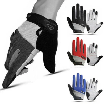 Mountain Bike Gloves for Men Motorcycle Cycling Glove with SBR Pad Touch Screen - Image 1 of 4