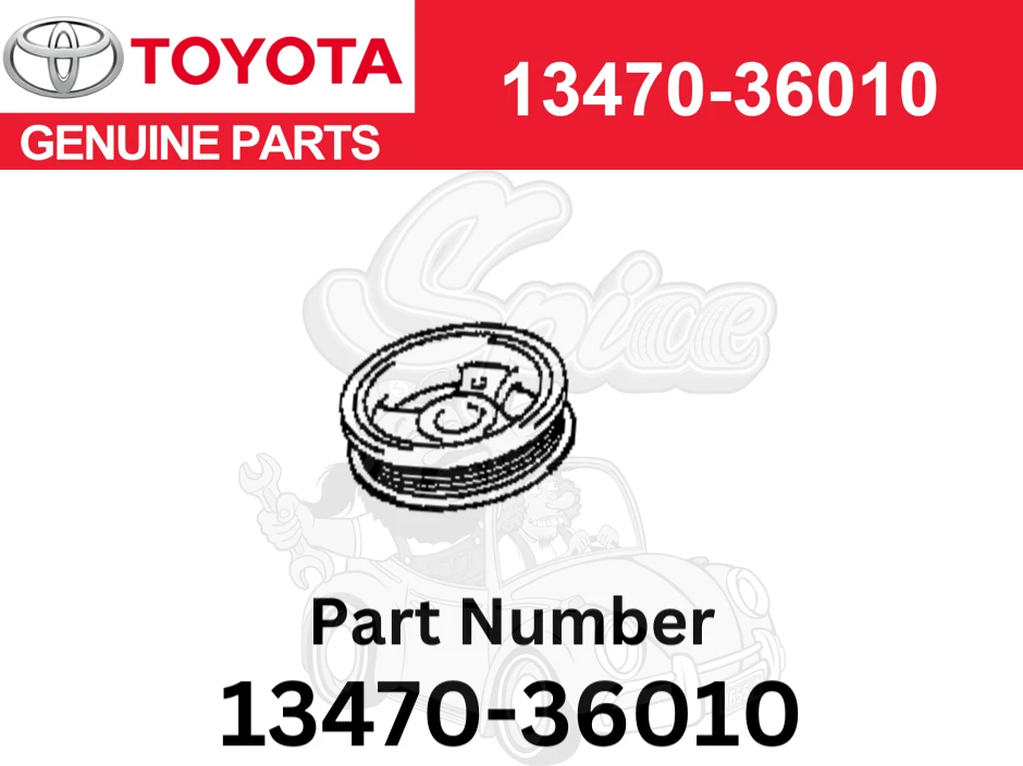 Toyota Genuine 13-18 Lexus ES300h ES350 Pulley Assy, Crankshaft 13470-36010 - Image 1 of 1