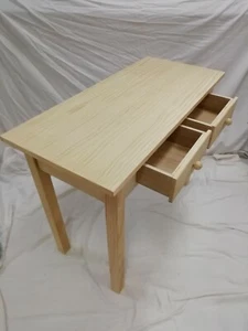 MESA TOCINERA de madera maciza. 2 cajones. 1 metro de largo - Foto 1 di 7