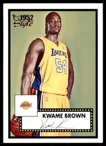 2005-06 Topps 1952 Style Kwame Brown A Basketball Cards #116