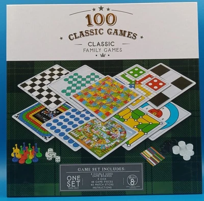 Games Hub Family Games 100 Classic Games Box - Image 1 of 3