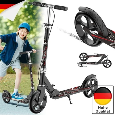 Scooter Roller erwachsene Kinderroller Cityroller Tretroller Kickrolle bis100kg - Bild 1 von 4
