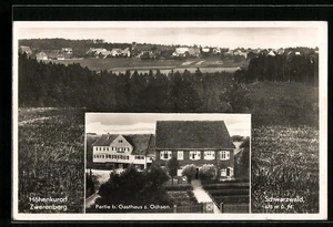 Zwerenberg, Partie beim Gasthaus zum Ochsen, Ansichtskarte 1937 - Picture 1 of 2