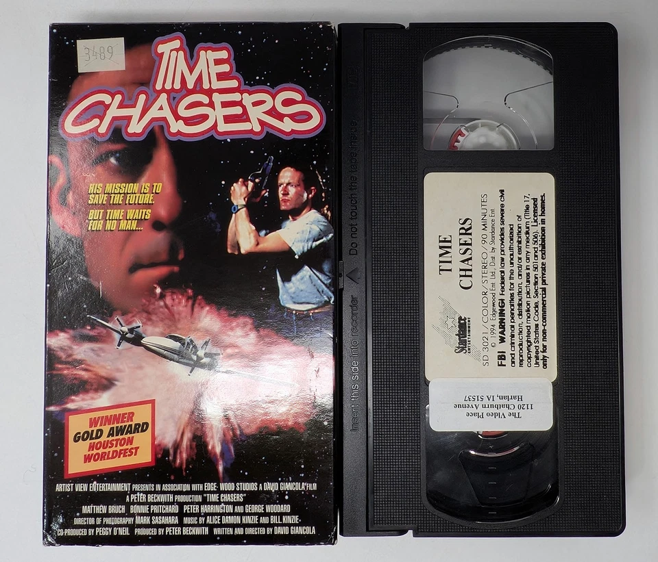 VHS: Time Chasers (1994): Matthew Bruch, Bonnie Pritchard - Image 1 of 1
