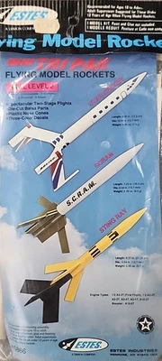 Estes Mini Tri Pak #0866 Nuevo de Lote Antiguo Kit Modelo Cohete Vintage ¡Envío Gratis! Foto 1 de 4