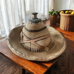 Cappello Nguni Pastori del Deserto Fulani Tuareg Raro Vintage Arte Africana - Foto 1 di 5