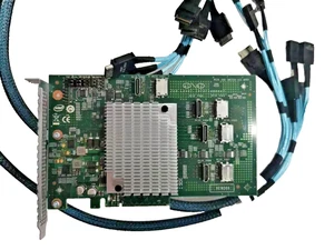 Intel AXXP3SWX08080 Accessory 8Port PCI Express Gen3 Switch AIC 8x NVMe +Cable - Picture 1 of 2