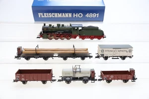 H0 FLEISCHMANN 4891 KPEV 5307 Preußischer Güterzug Dampflok analog DC OVP N82 - Picture 1 of 6